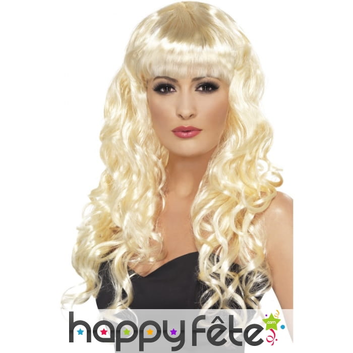 Perruque blonde de sirène