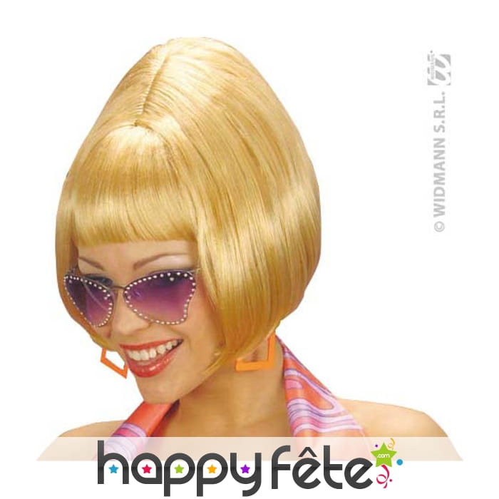 Perruque blonde des annees 60