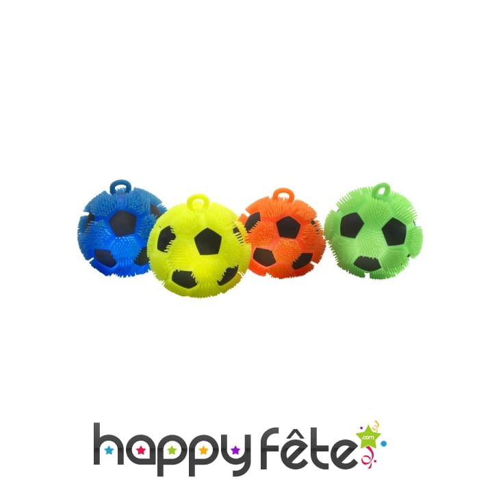 Petites balles de foot puffer lumineuses de 8cm