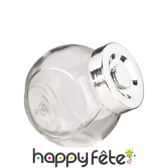 Petite bonbonnière en verre de 8cm