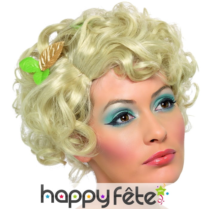 Perruque bouclée fairy blonde