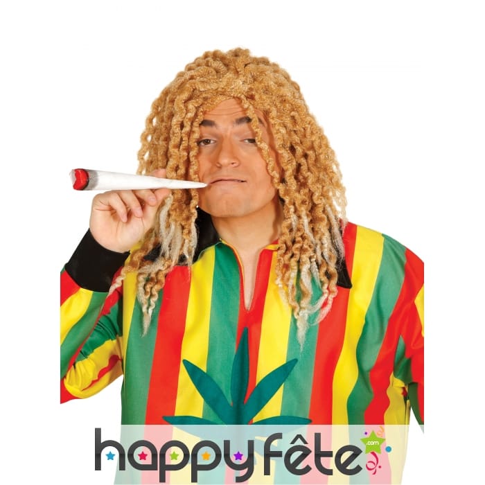 Perruque blonde rasta pour homme