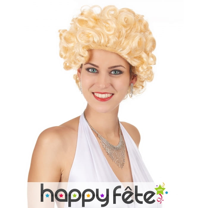 Perruque blonde style Marilyn