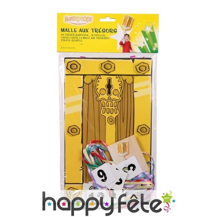 Pinata coffre aux trésors, modèle souple