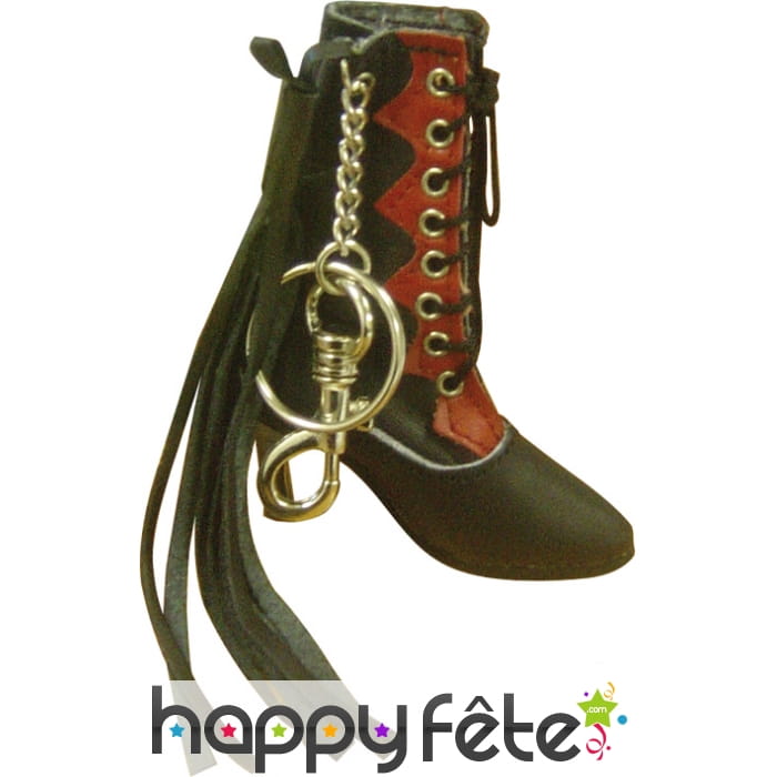 Porte clé botte fouet