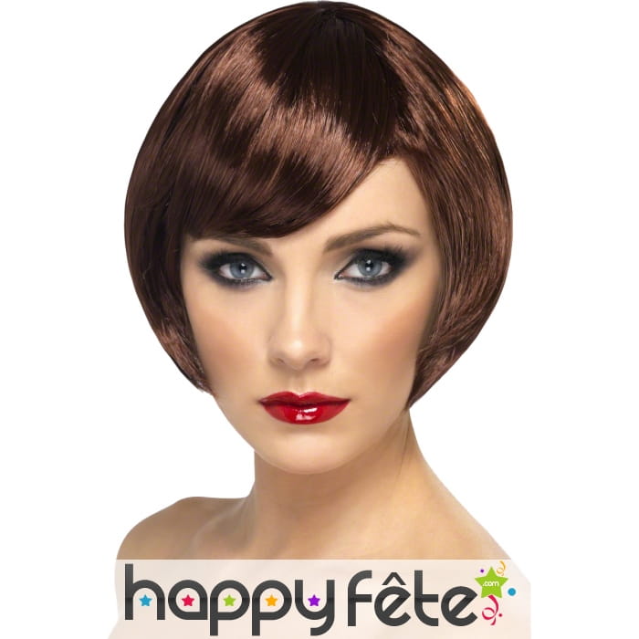 Perruque Charleston chatain
