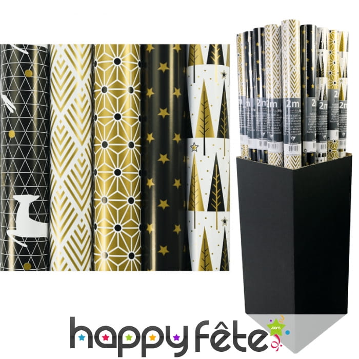 Papier cadeau de Noël nouvel an élégant