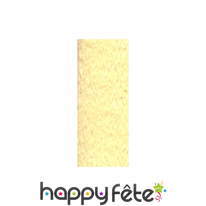 Papier crêpe décor jaune paille de 0,70 x10 m
