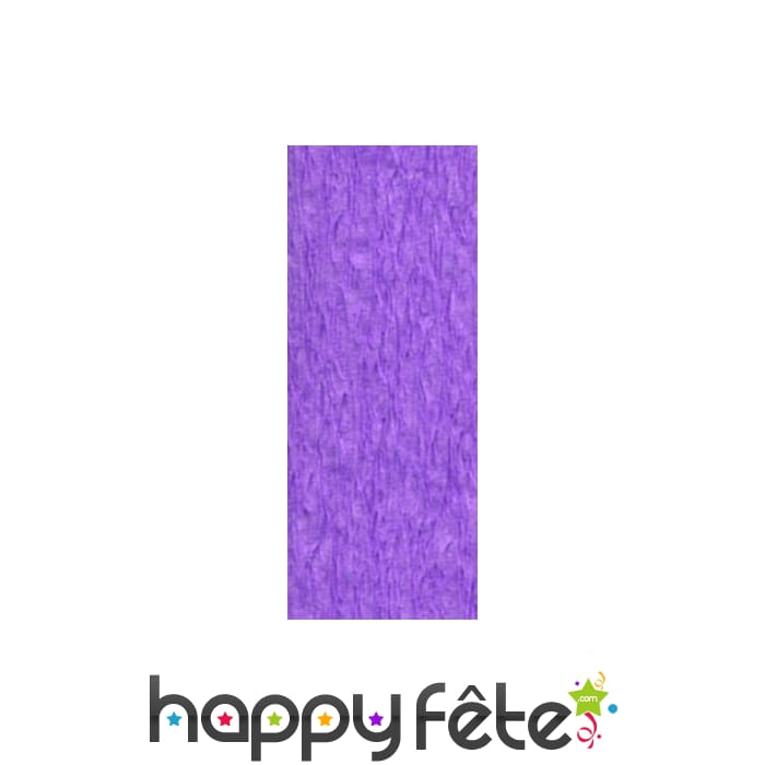 Papier crêpe décor mauve de 0,70 x10 m