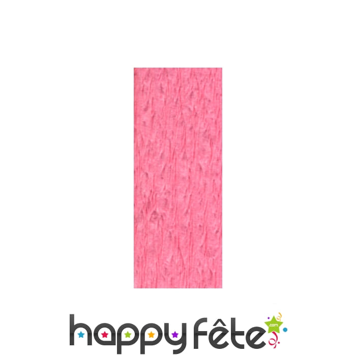 Papier crêpe décor rose pâle de 0,70 x10 m