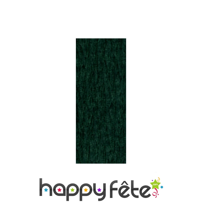 Papier crepe décor vert bouteille de 0.70x10m