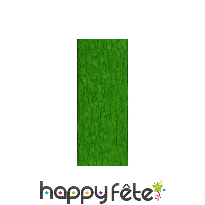 Papier crêpe décor vert clair de 0,70 x10 m