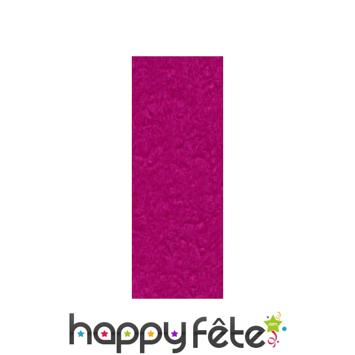 Papier crepon framboise de 50 x 200 cm