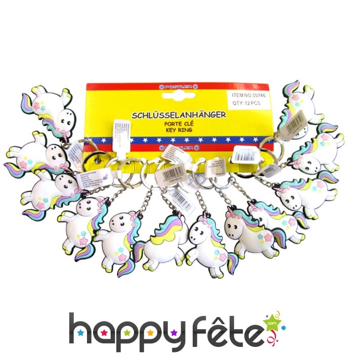 Porte clé licorne