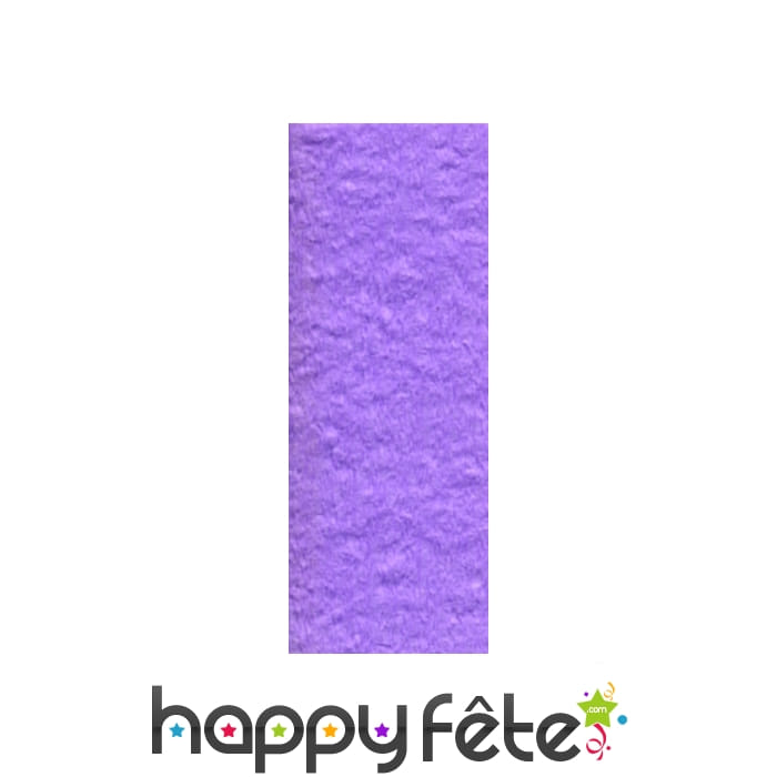 Papier crepon mauve de 50 x 200 cm