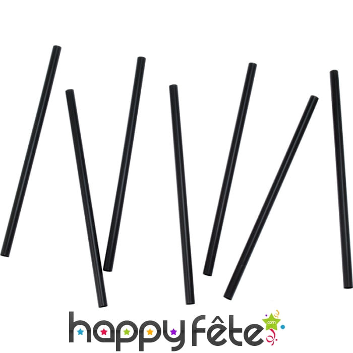 Pailles cocktail noires