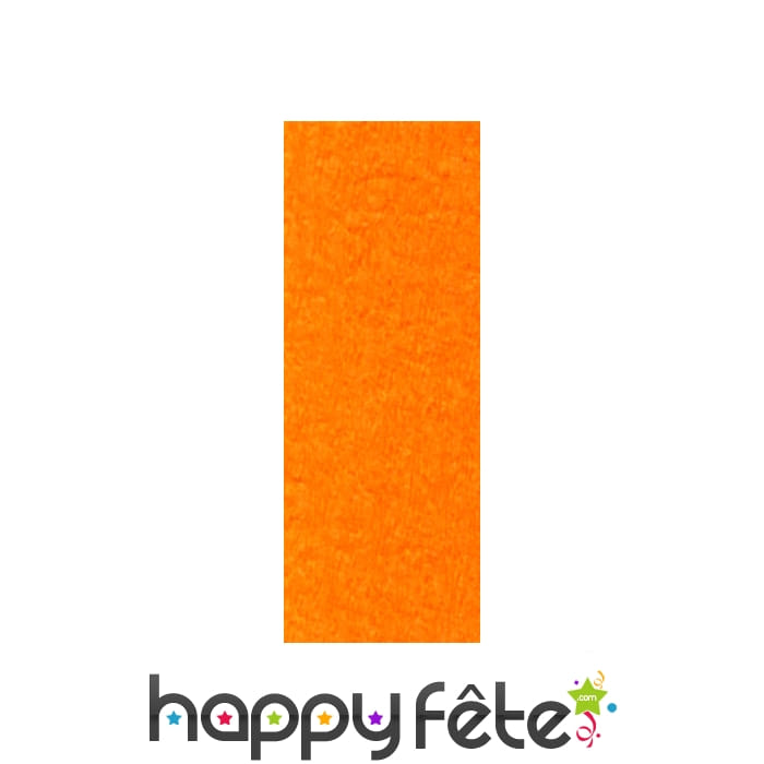 Papier crepon orange de 50 x 200 cm