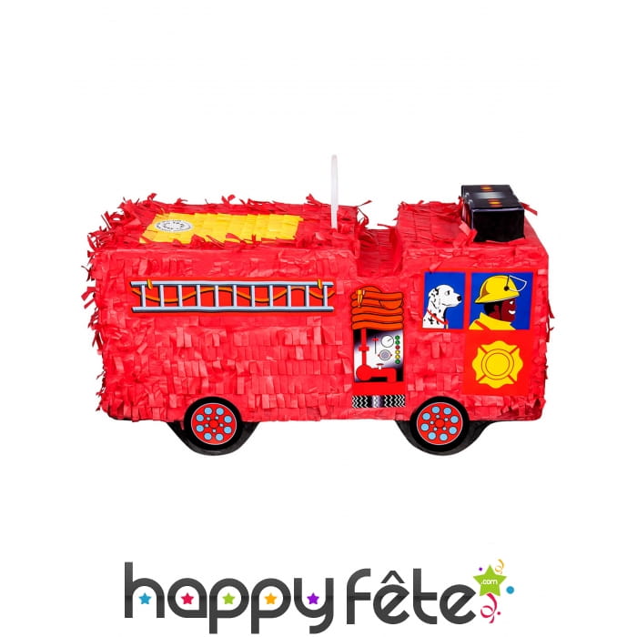 Pinata Camion rouge de Pompier