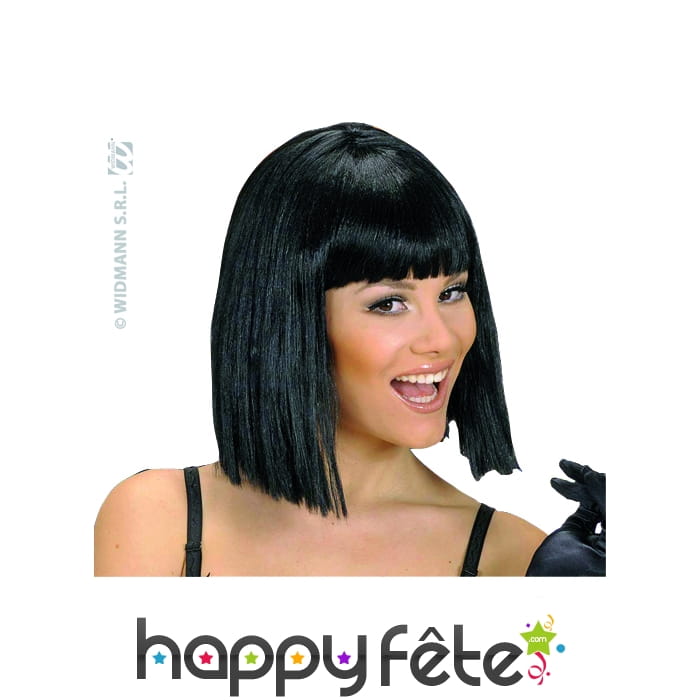 Perruque cabaret sexy noire