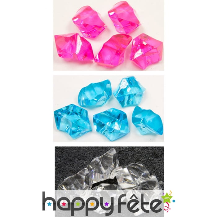 Pierres cristal transparentes décoratives