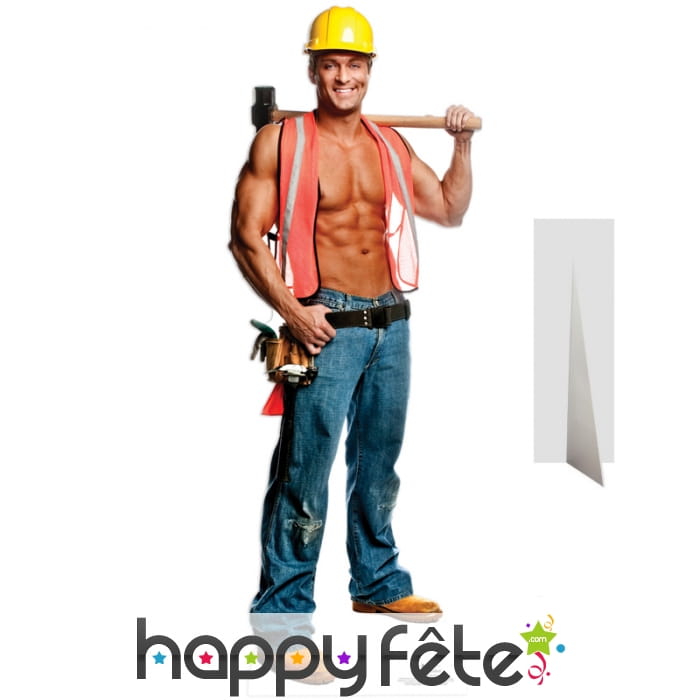 Pompier Chippendale taille réelle en carton