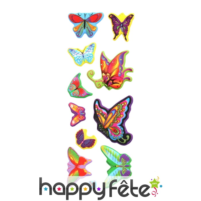 Planche de 13 pièces stickers décoration assorti