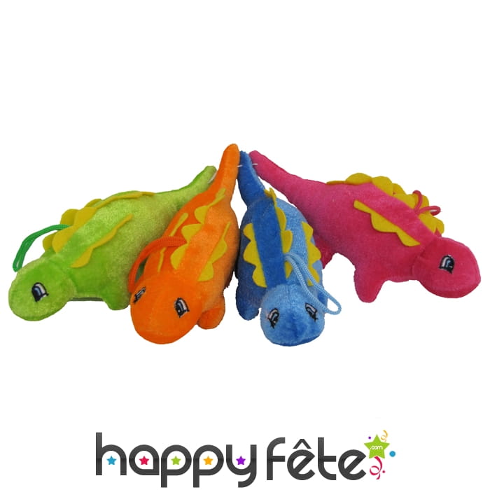 Peluche dinosaure 4 couleurs assortis