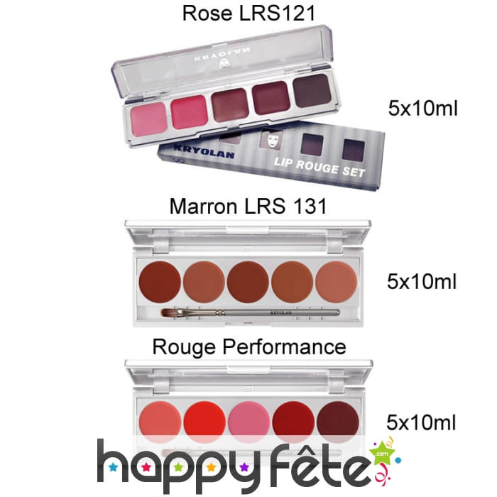 Palette de 5 rouges à lèvres