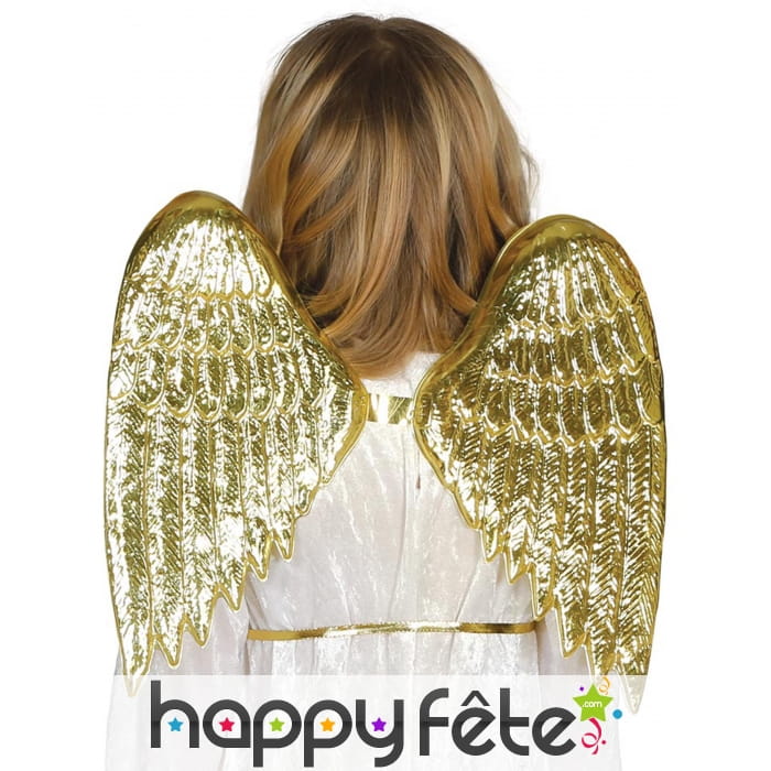 Paire d'ailes d'ange dorées pour enfant