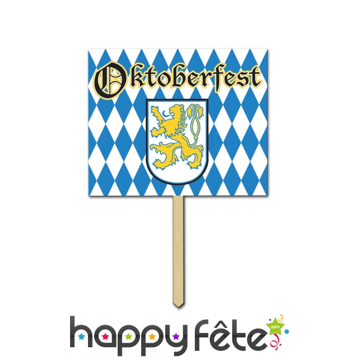 Panneau déco aux couleurs de Oktoberfest 30x38cm