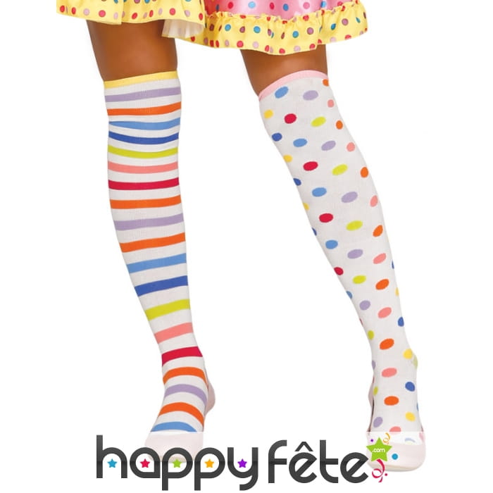 Paire de Bas pastel de clown