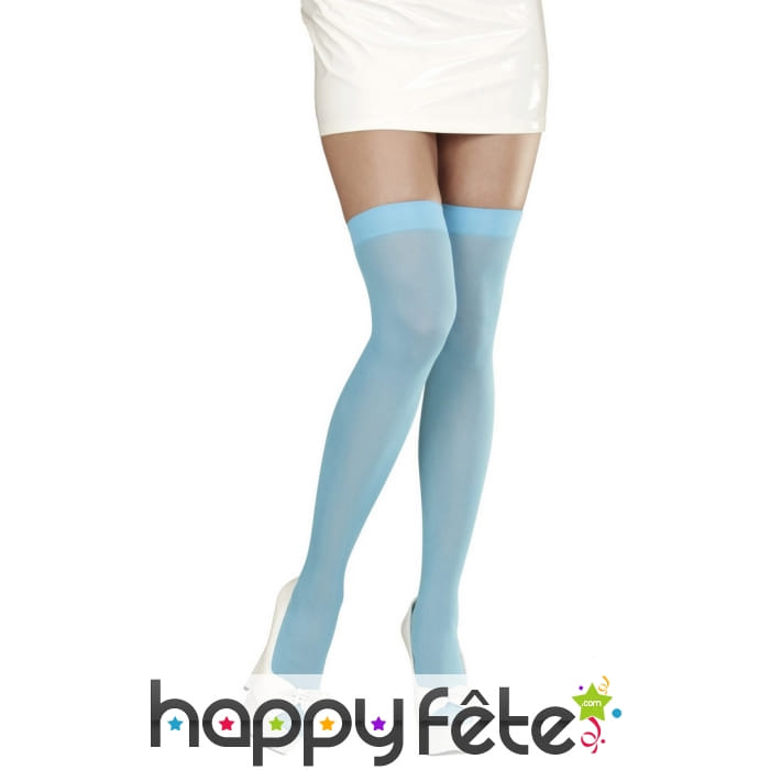 Paire de bas turquoise pâle 70 deniers