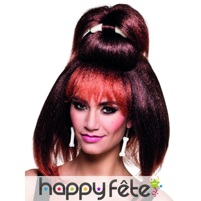 Paire de boucles d'oreilles os blanc