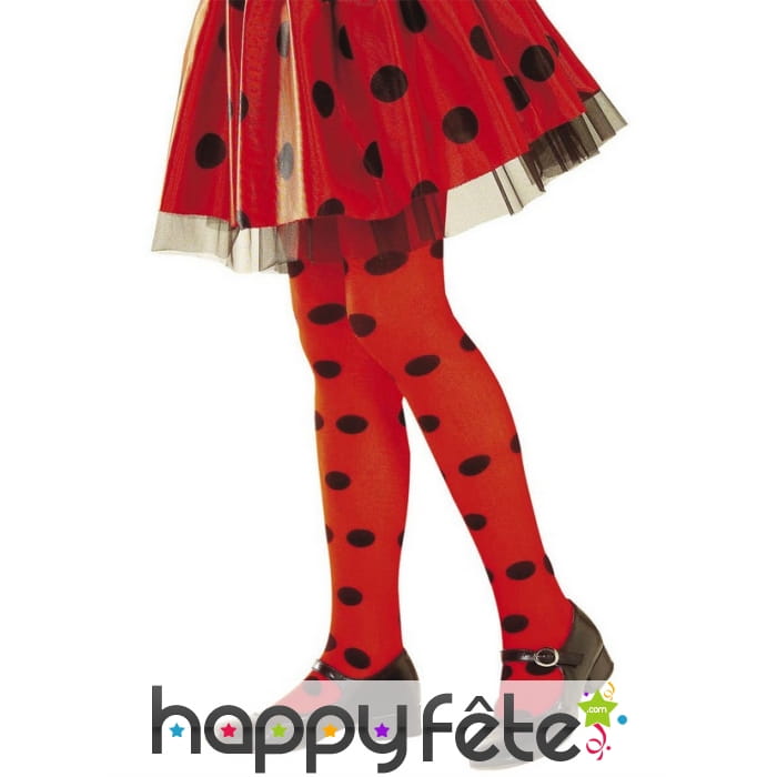 Paire de collants coccinelle pour enfant