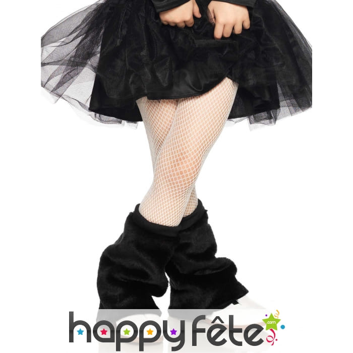 Paire de collants résille blancs taille enfant