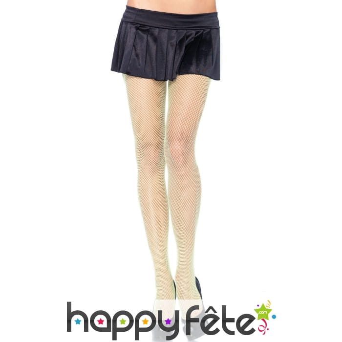 Paire de collants résille vert