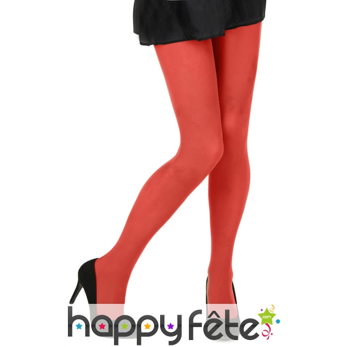 Paire de collants rouges pour femme