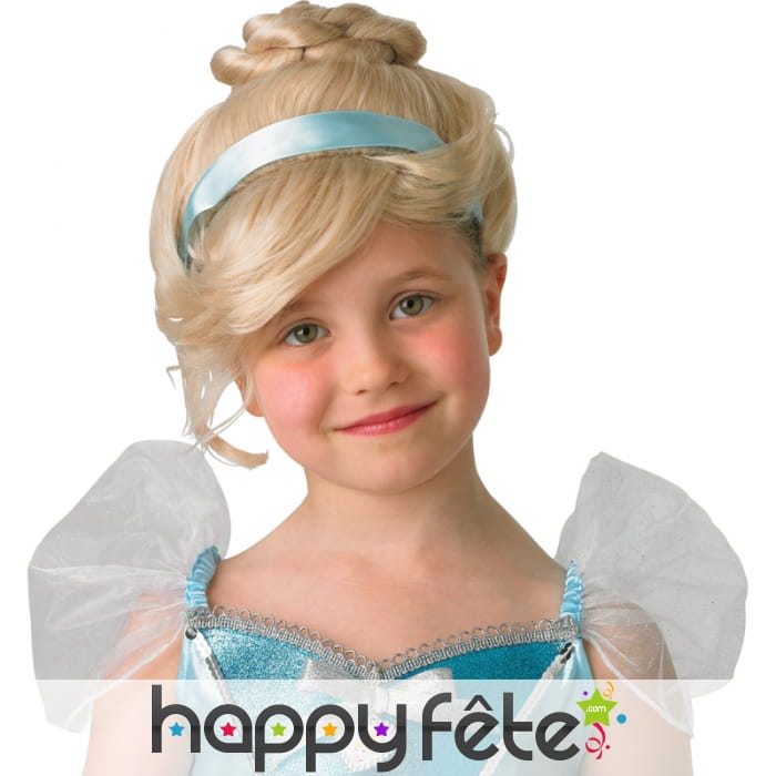 Perruque de cendrillon pour enfant