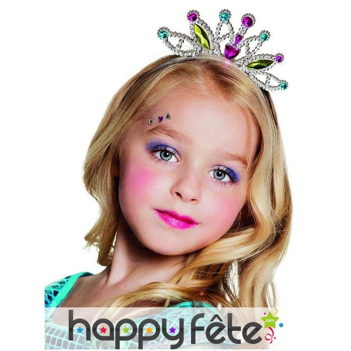 Petit diadème coloré de princesse pour enfant