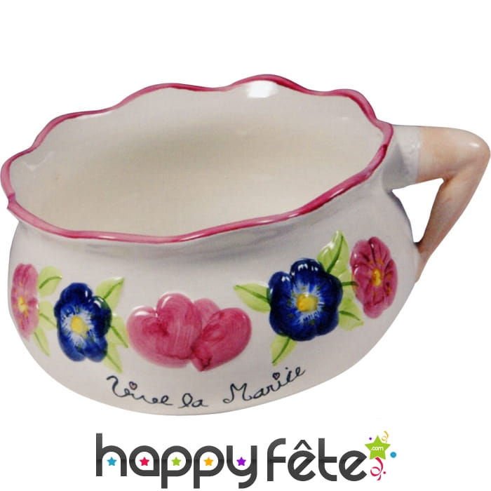 Pot de chambre mariage mariee jambe