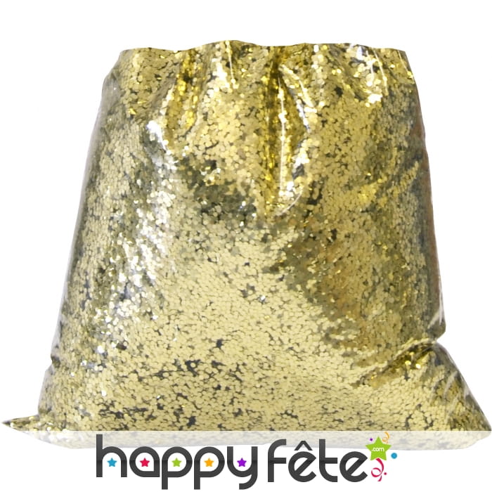 Paillettes dorées d'1mm en sachet
