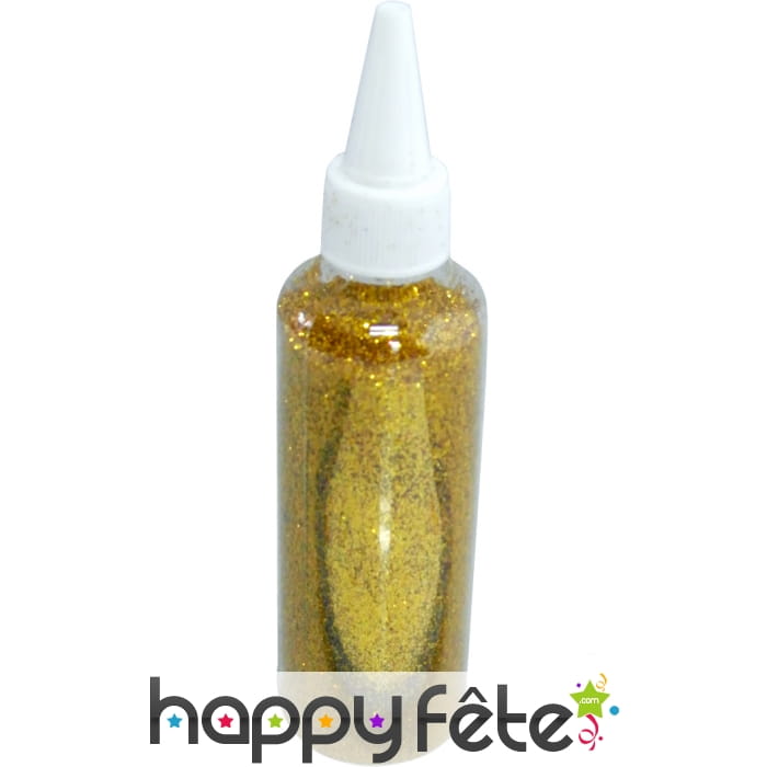 Paillettes dorées en boîte