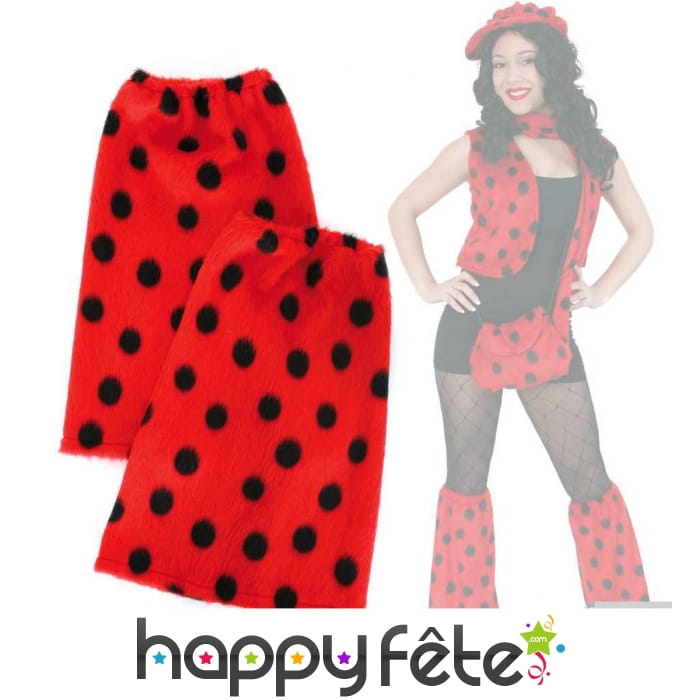 Pattes déléphant coccinelle en peluche