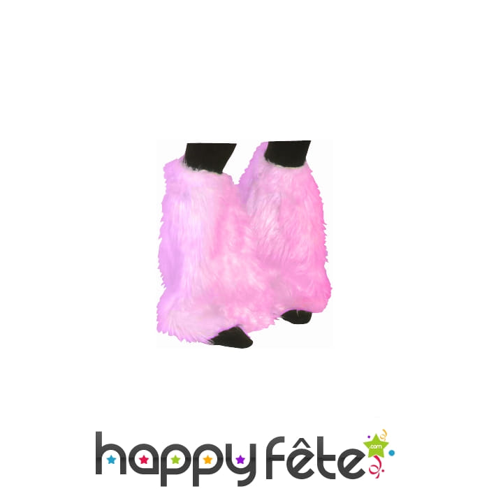 Pattes d'éléphant en fourrure fuschia