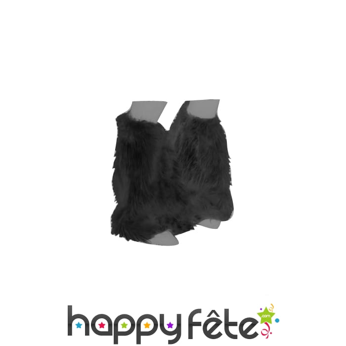 Pattes d'éléphant en fourrure noires