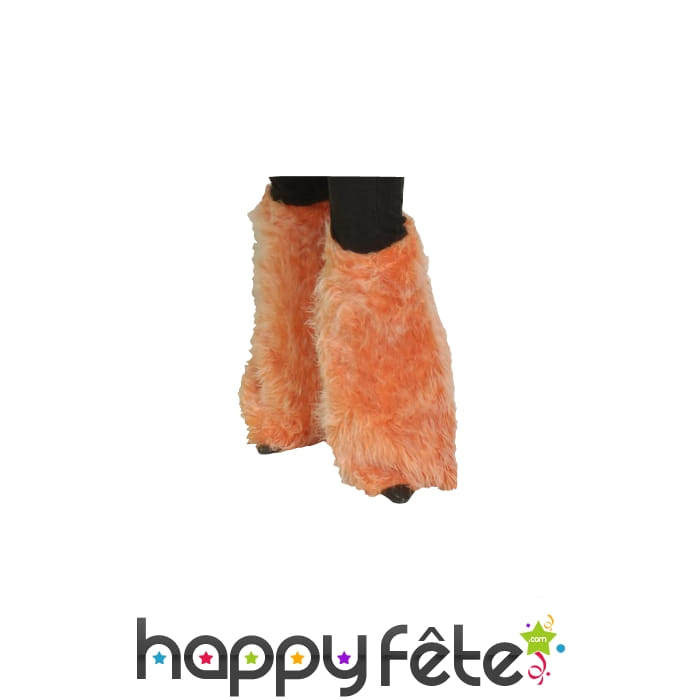 Pattes d'elephant en fourrure oranges