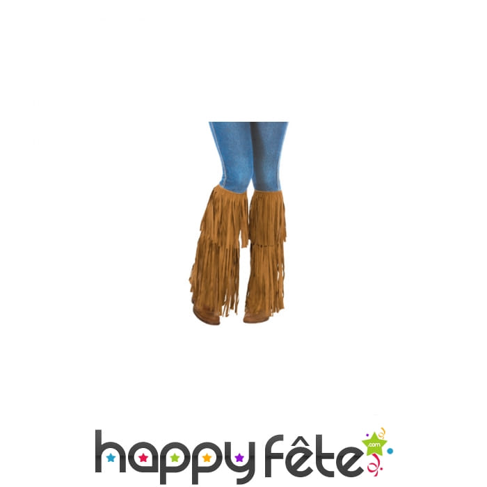 Pattes d'eph marron à franges