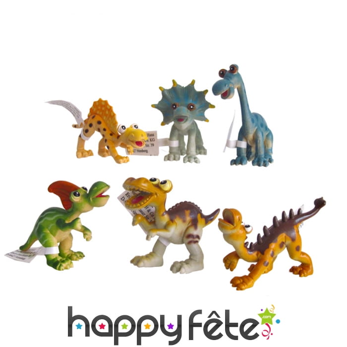 Petit dinosaure en plastique amusant de 10cm
