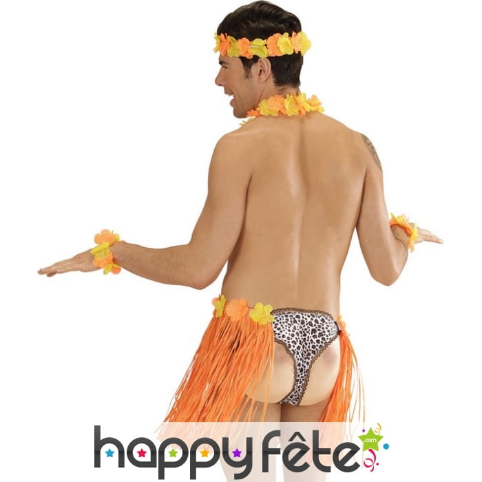 Paire de fausses fesses avec slip léopard