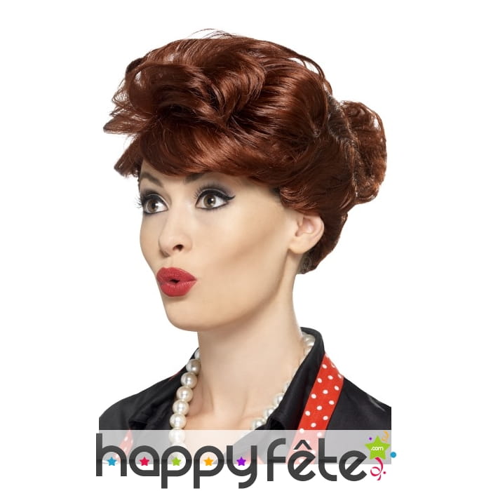 Perruque de femme au foyer, années 50